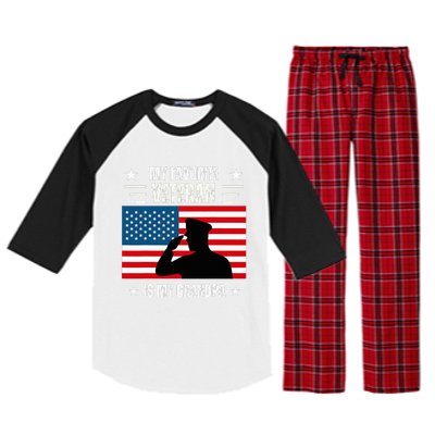 Veterans Day Military My Favorite Veteran Is My Grandpa Raglan Sleeve Pajama Set