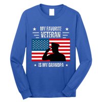 Veterans Day Military My Favorite Veteran Is My Grandpa Long Sleeve Shirt