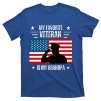 Veterans Day Military My Favorite Veteran Is My Grandpa T-Shirt