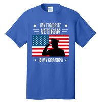 Veterans Day Military My Favorite Veteran Is My Grandpa Tall T-Shirt