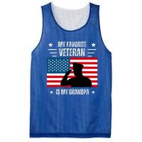 Veterans Day Military My Favorite Veteran Is My Grandpa Mesh Reversible Basketball Jersey Tank