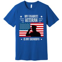 Veterans Day Military My Favorite Veteran Is My Grandpa Premium T-Shirt