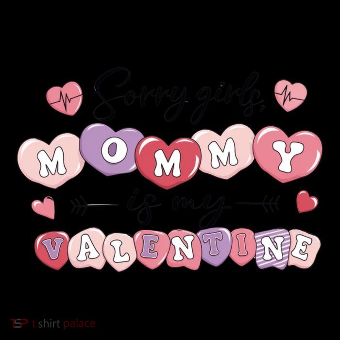 ValentineS Day Mommy Is My Valentine Son Gift Idea Funny Gift Flatbill Hat