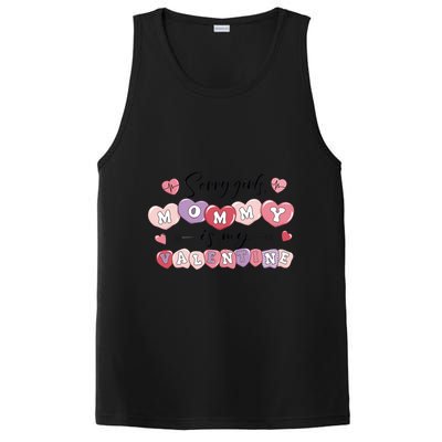 ValentineS Day Mommy Is My Valentine Son Gift Idea Funny Gift PosiCharge Competitor Tank