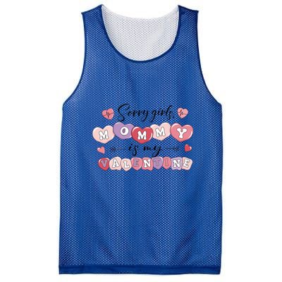 ValentineS Day Mommy Is My Valentine Son Gift Idea Funny Gift Mesh Reversible Basketball Jersey Tank
