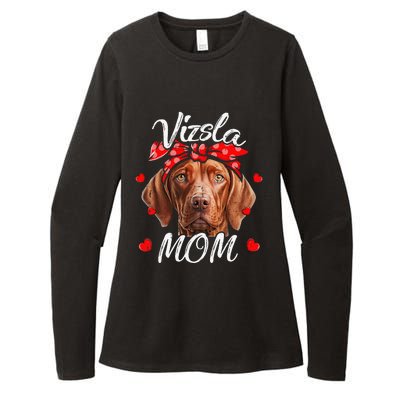 Vizsla Dog Mom Vizsla Mom Puppy Funny Mothers Day Womens CVC Long Sleeve Shirt