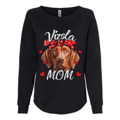 Vizsla Dog Mom Vizsla Mom Puppy Funny Mothers Day Womens California Wash Sweatshirt