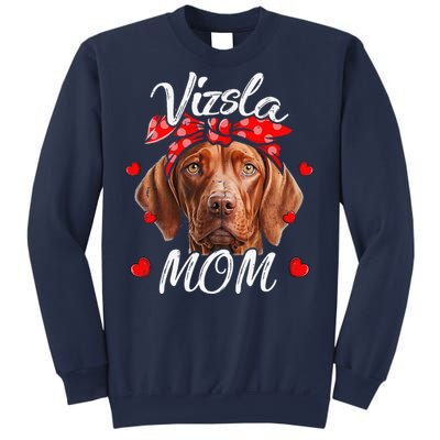 Vizsla Dog Mom Vizsla Mom Puppy Funny Mothers Day Sweatshirt