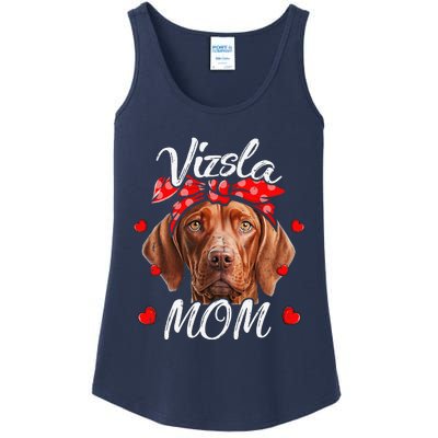 Vizsla Dog Mom Vizsla Mom Puppy Funny Mothers Day Ladies Essential Tank