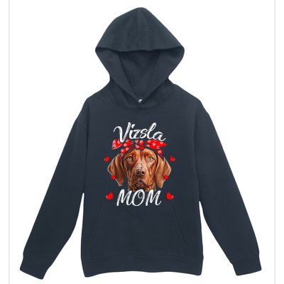 Vizsla Dog Mom Vizsla Mom Puppy Funny Mothers Day Urban Pullover Hoodie