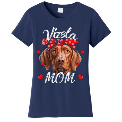 Vizsla Dog Mom Vizsla Mom Puppy Funny Mothers Day Women's T-Shirt