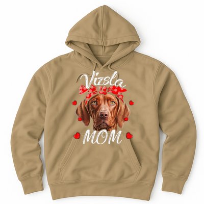 Vizsla Dog Mom Vizsla Mom Puppy Funny Mothers Day Hoodie