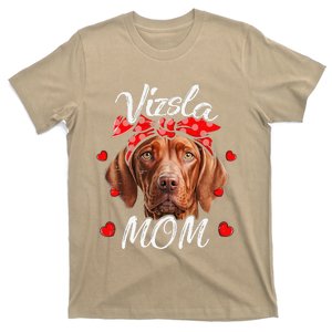 Vizsla Dog Mom Vizsla Mom Puppy Funny Mothers Day T-Shirt