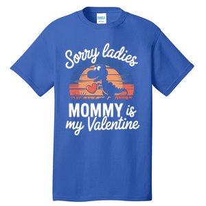 ValentineS Day Mommy Saurus Valentine Cute Gift Tall T-Shirt