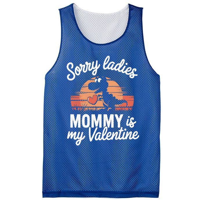 ValentineS Day Mommy Saurus Valentine Cute Gift Mesh Reversible Basketball Jersey Tank