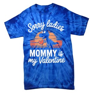 ValentineS Day Mommy Saurus Valentine Cute Gift Tie-Dye T-Shirt