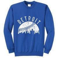 Vintage Detroit Michigan Skyline Apparel Sweatshirt