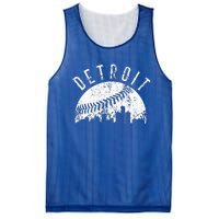 Vintage Detroit Michigan Skyline Apparel Mesh Reversible Basketball Jersey Tank