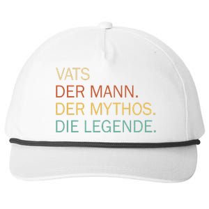 Vats Der Mann Der Mythos Die Legende Snapback Five-Panel Rope Hat