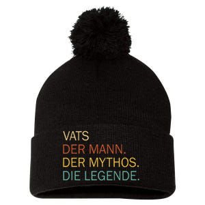 Vats Der Mann Der Mythos Die Legende Pom Pom 12in Knit Beanie