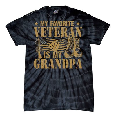 Veterans Day my favorite veteran is my grandpa  Tie-Dye T-Shirt