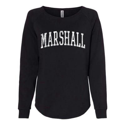 Varsity Distressed Marshall Womens California Wash Sweatshirt