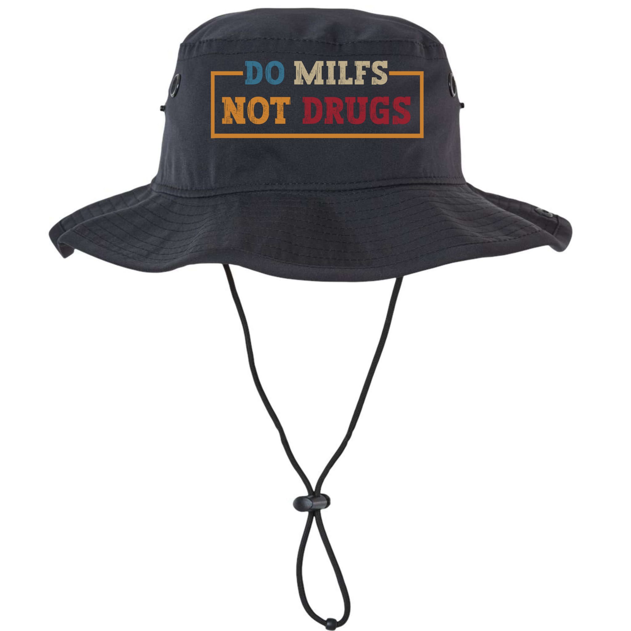 Vintage Do Milfs Not Drugs Bucket Hat