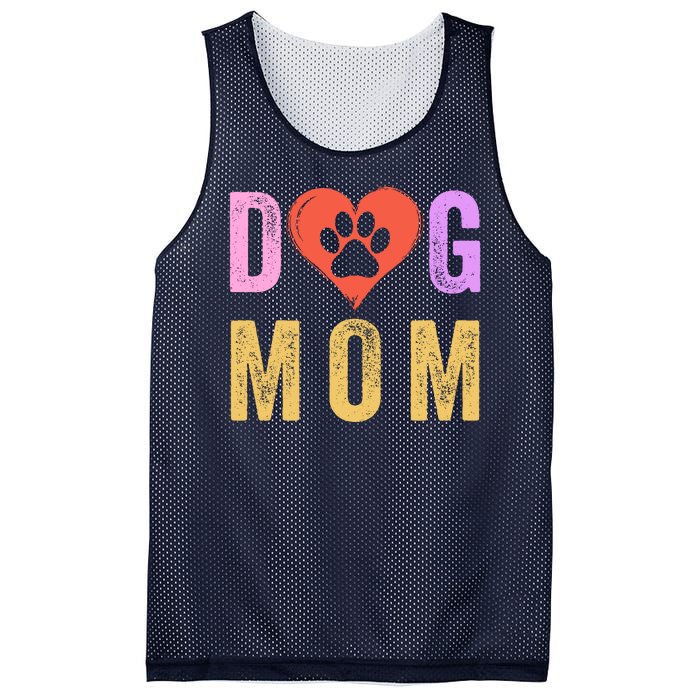 Vintage Dog Mom Happy MotherS Day Dog Mama Dog Loving Mom Puppy Mom Mesh Reversible Basketball Jersey Tank