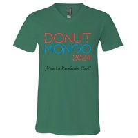 Vintage Donut Mongo 2024 Retro Dungeon Crawler Carl Meme V-Neck T-Shirt