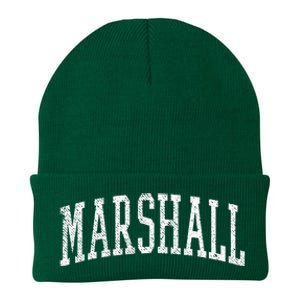 Varsity Distressed Marshall Knit Cap Winter Beanie