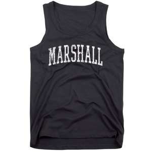 Varsity Distressed Marshall Tank Top