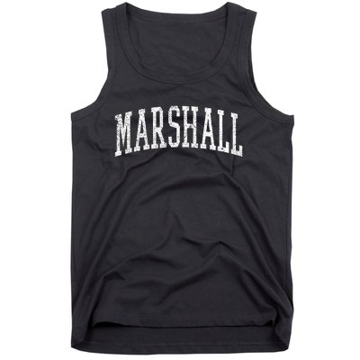 Varsity Distressed Marshall Tank Top