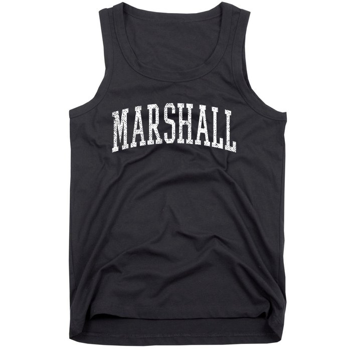 Varsity Distressed Marshall Tank Top