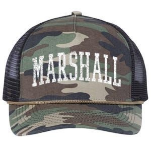 Varsity Distressed Marshall Retro Rope Trucker Hat Cap