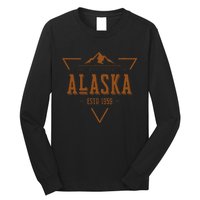 Vintage Denali Mountain Alaska The Last Frontier Long Sleeve Shirt