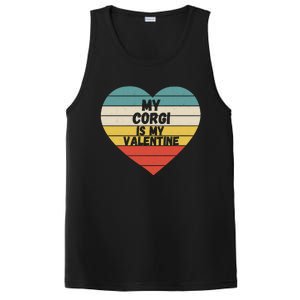 Valentines Day My Corgi Is My Valentine Dog Mom Dad For Him Gift PosiCharge Competitor Tank