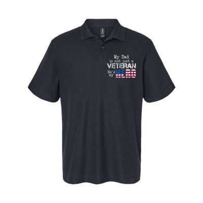 Veteran Day My Dad Is Not A Veteran He Is My Hero Softstyle Adult Sport Polo