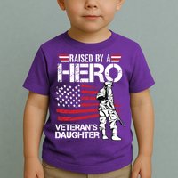 Veteran Daughter Month Of The Military Child Army Toddler T-Shirt