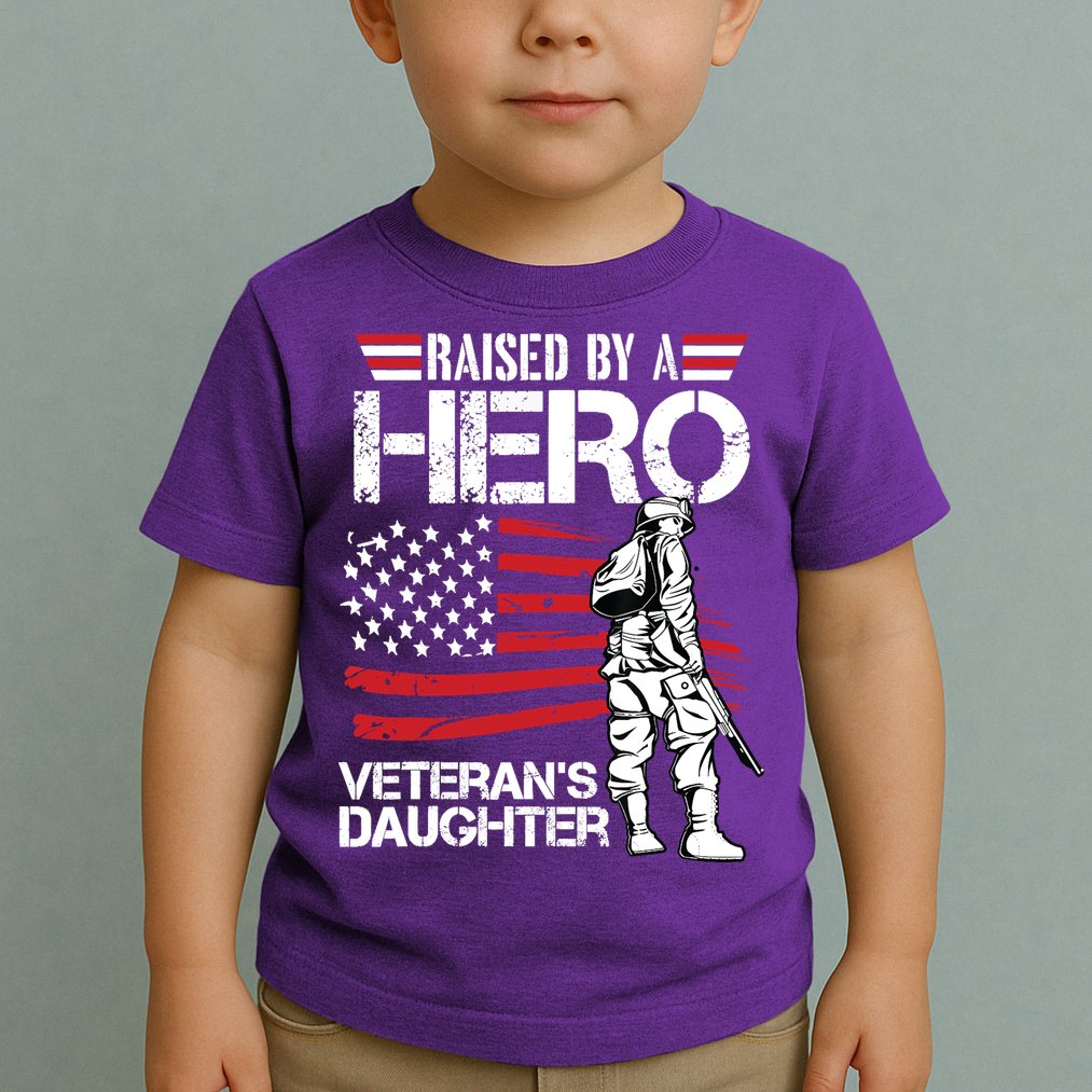 Veteran Daughter Month Of The Military Child Army Toddler T-Shirt