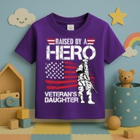 Veteran Daughter Month Of The Military Child Army Toddler T-Shirt