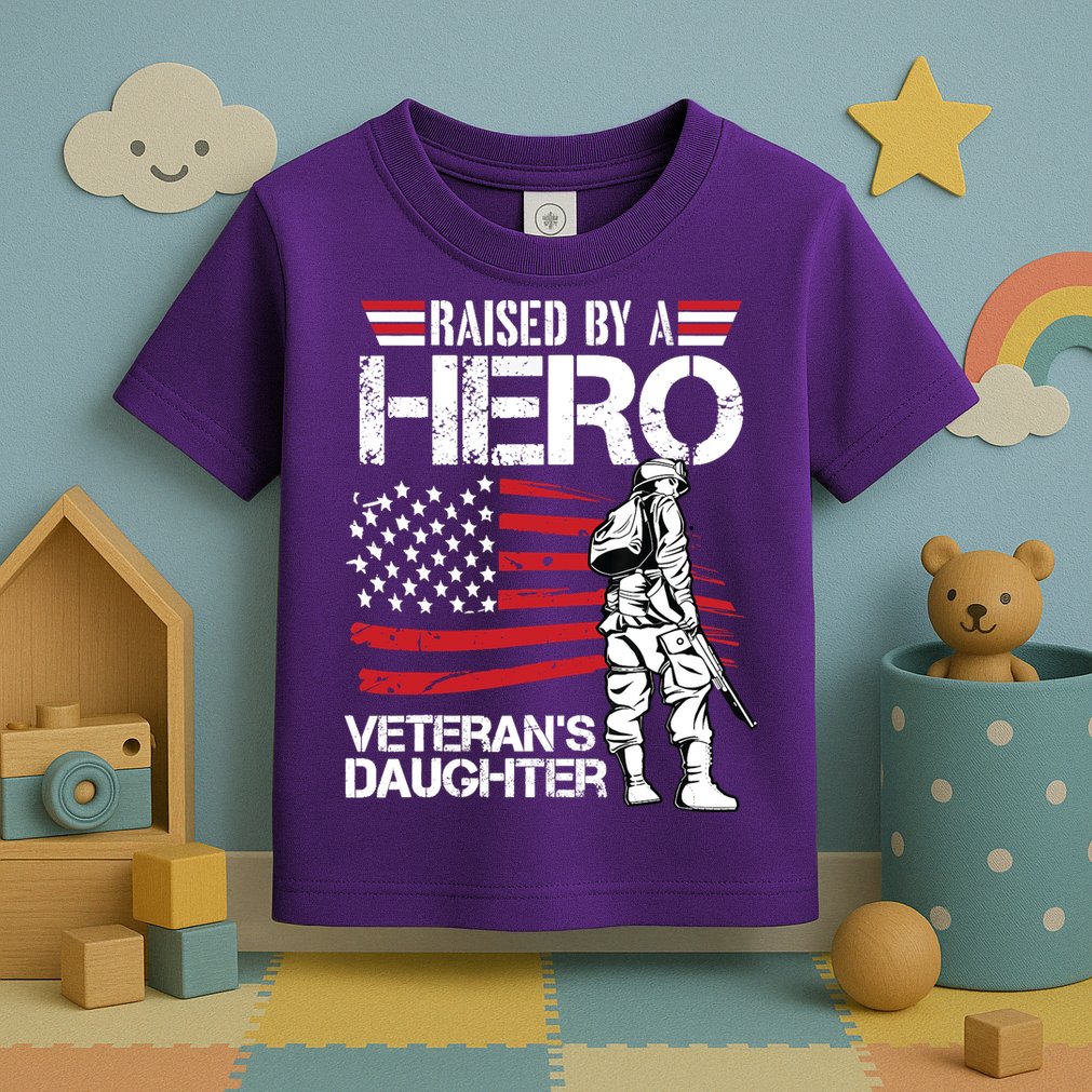 Veteran Daughter Month Of The Military Child Army Toddler T-Shirt