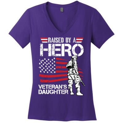 Veteran Daughter Month Of The Military Child Army Women's V-Neck T-Shirt