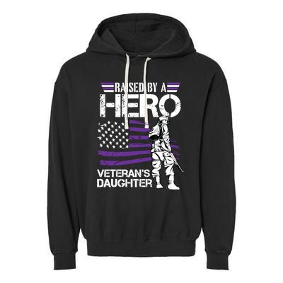 Veteran Daughter Month Of The Military Child Army Garment-Dyed Fleece Hoodie