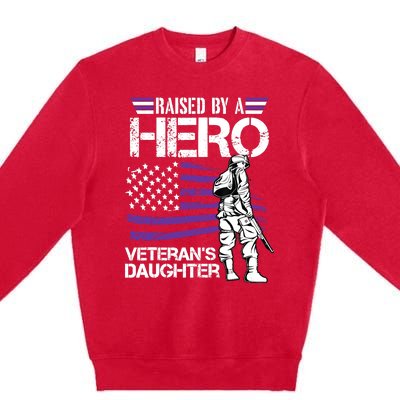 Veteran Daughter Month Of The Military Child Army Premium Crewneck Sweatshirt