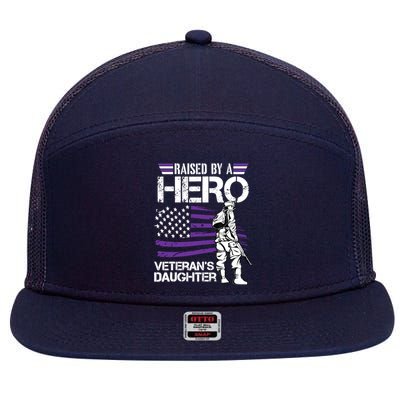 Veteran Daughter Month Of The Military Child Army 7 Panel Mesh Trucker Snapback Hat