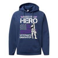 Veteran Daughter Month Of The Military Child Army Performance Fleece Hoodie