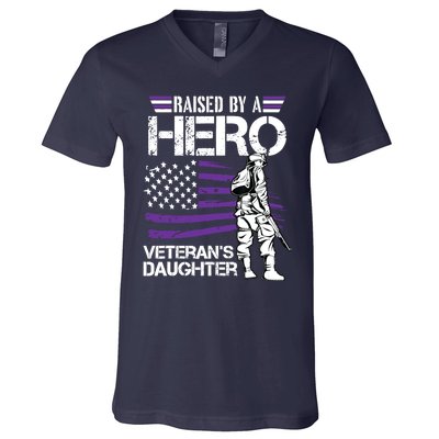 Veteran Daughter Month Of The Military Child Army V-Neck T-Shirt