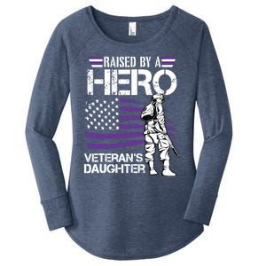 Veteran Daughter Month Of The Military Child Army Women's Perfect Tri Tunic Long Sleeve Shirt