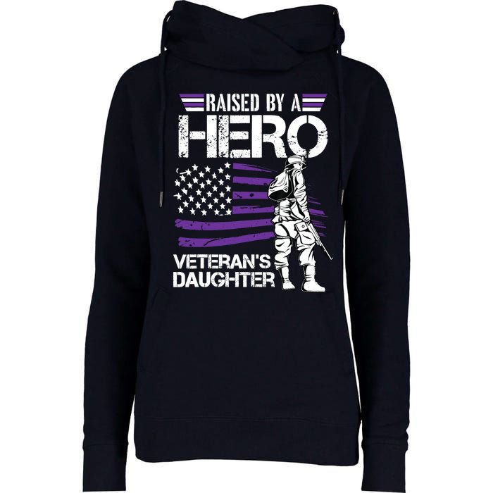 Veteran Daughter Month Of The Military Child Army Womens Funnel Neck Pullover Hood