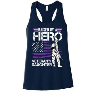 Veteran Daughter Month Of The Military Child Army Women's Racerback Tank